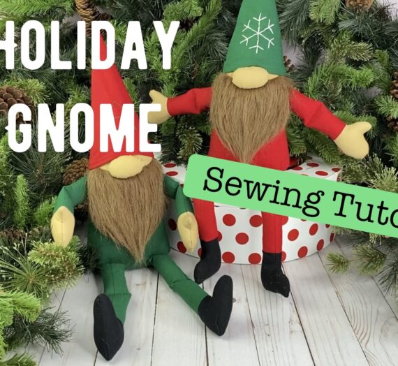 Gnome for the Holidays – Free Digital Download Printable Sewing Pattern – Holiday Gnome