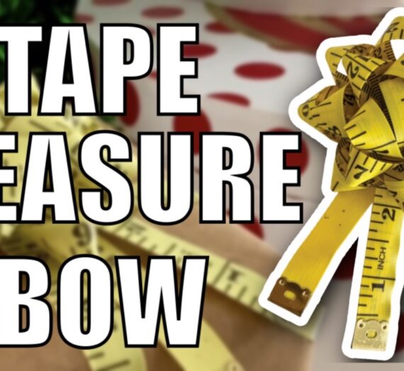 DIY: Make a Christmas Gift Bow from a Tape Measure